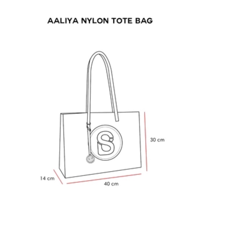 Jual Aaliya Nylon Totebag Buttonscarves New bkn preloved
