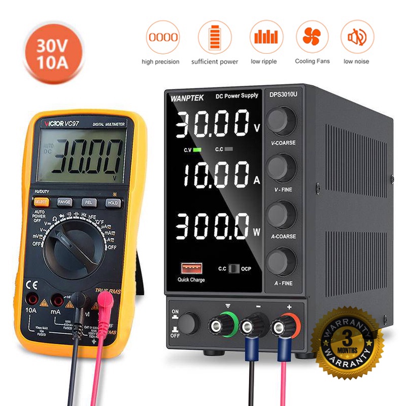 Jual 30V/10A SWITCHING DC POWER SUPPLY Adjustable Power Supply DPS3010U