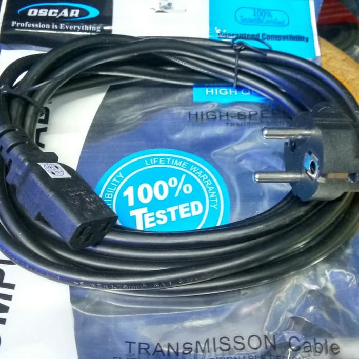 Jual Kabel Power Cpu Pc Minitor Ke Listrik 3meter 3 Meter 3m | Shopee ...