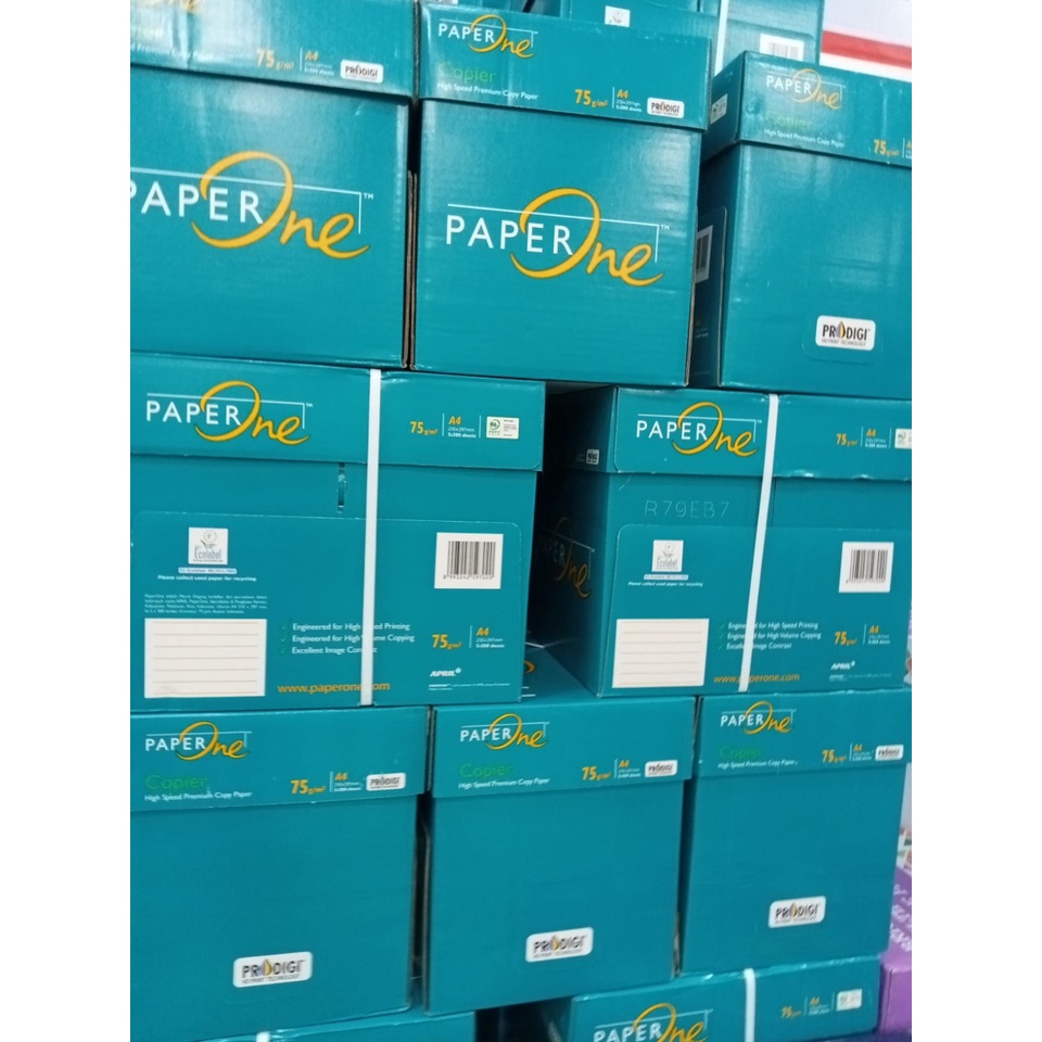 Jual Paper One Kertas A4 75g - Kertas HVS A4 75g | Shopee Indonesia