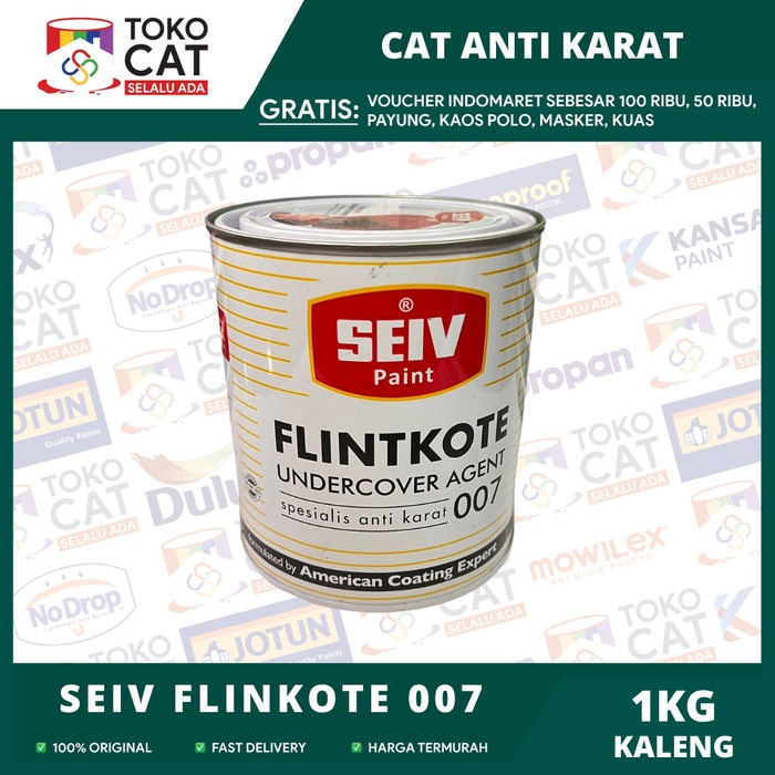 Jual CAT ANTI KARAT SEIV FLINKOTE 007 1 KG / PLINGKOTE BESI SEIV 007 ...