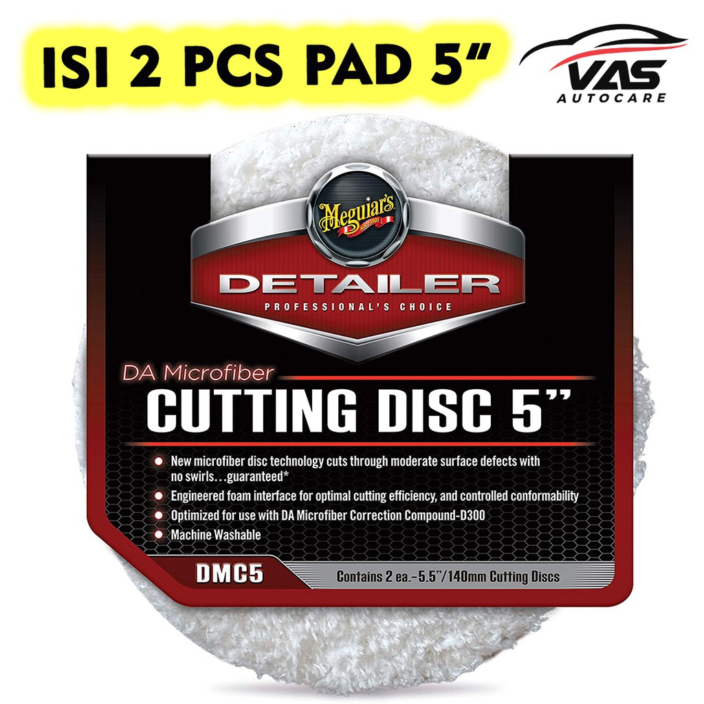 Jual Meguiars / Meguiar's MICROFIBER DA CUTTING DISC 5” inch DMC5 DMC 5 ...