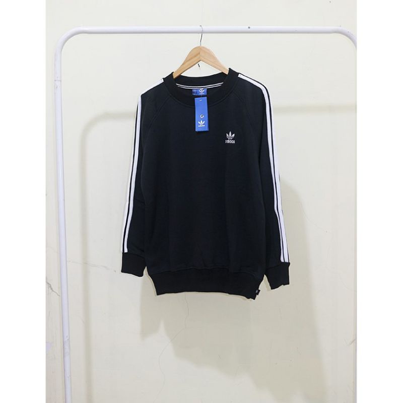 CREWNECK ADIDAS GARIS JAKET ADIDAS LIST PREMIUM SWEATER ADIDAS MURAH  ADIDAS CASUAL JAKET ADIDAS HITAM JAKET MURAH SWEATER UNISEX