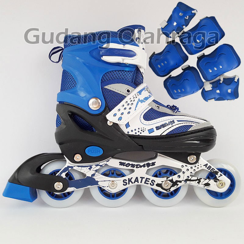 Jual Terlaris Sepatu Roda Deker Pelindung Inline Skate Satu Set Murah ...