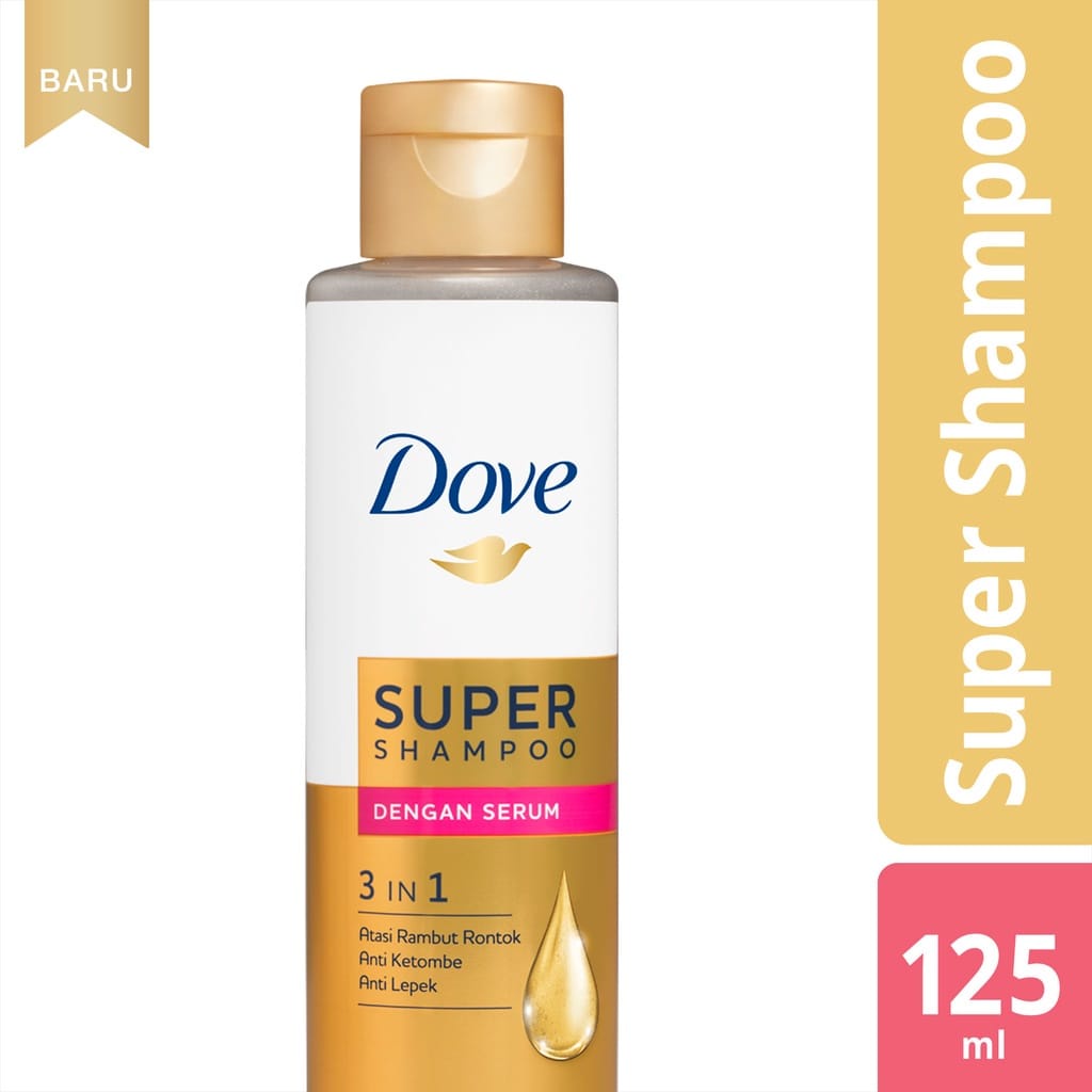 Jual DOVE Super Shampoo Serum 3 In 1 (Atasi Rambut Rontok, Anti Ketombe