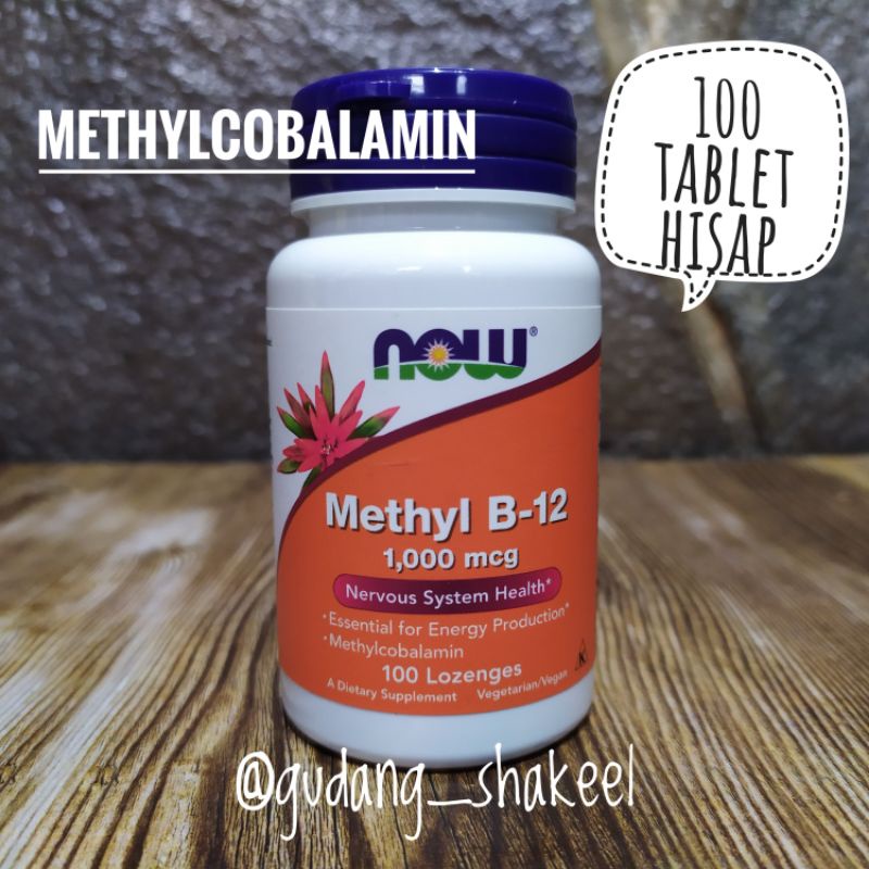 Jual Now Foods Methyl B 12 1000 Mcg Vitamin B12 Methylcobalamin 100 ...