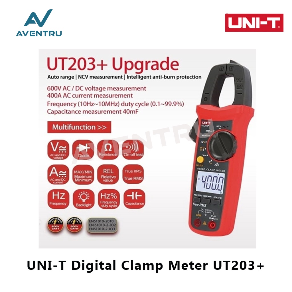 Jual UniT UT203+ UT 203+ Clamp Meter Multimeter Digital Clamp Tang