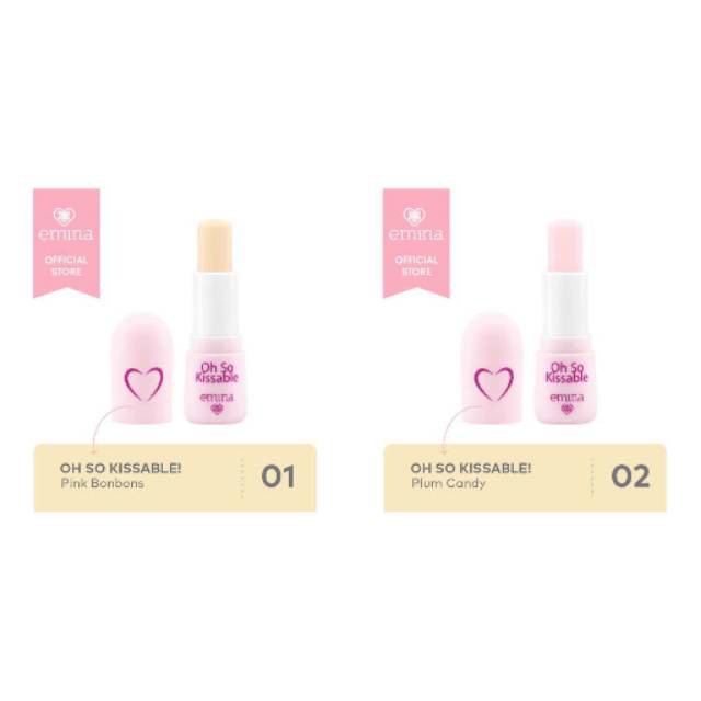 Jual EMINA Oh So Kissable Tinted Balm Stick (Lip Balm) Shopee Indonesia