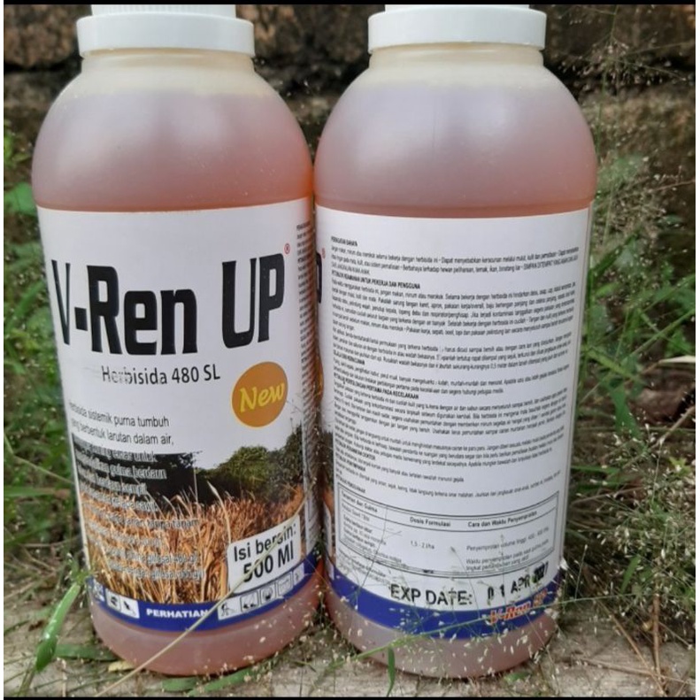 Jual V Rent Up 500ml Herbisida 480 Sl Pembasmi Rumput Liar Shopee