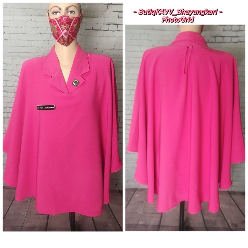 Jual Selendang Syari Bhayangkari diameter 1,5 Meter (Kancing Belakang