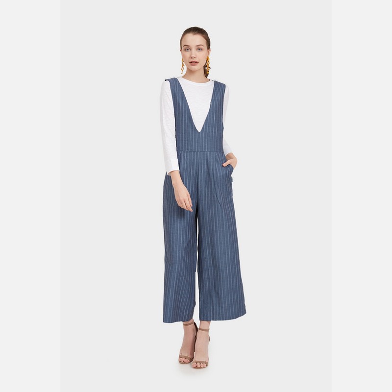 Jual Point One FRANCHESA Stripe Overall 365977 jumswit | Shopee Indonesia