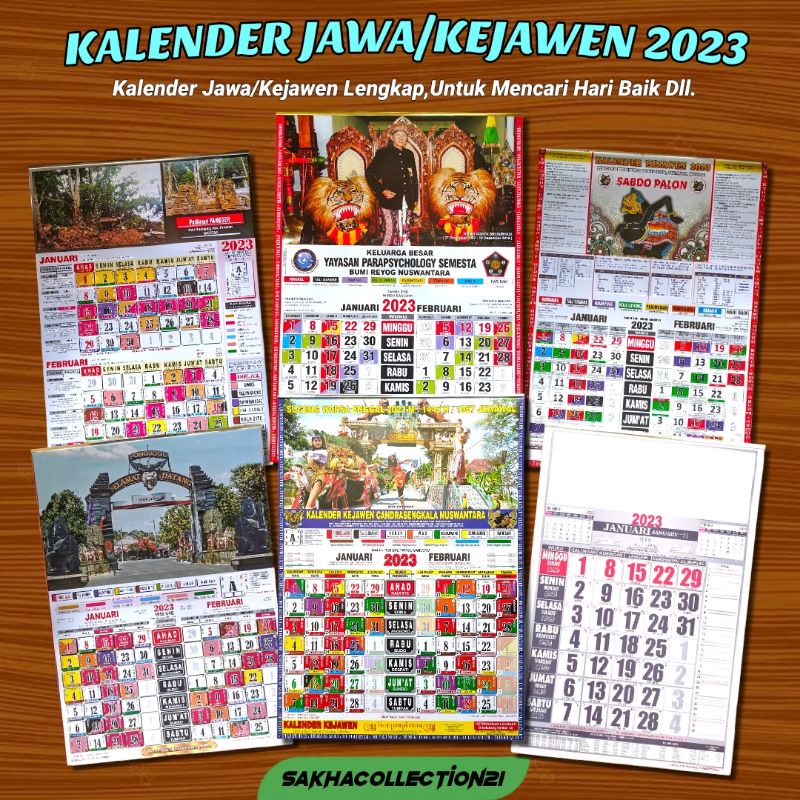 Jual Kalender 2023 Kerjakantorpolos Kalender Jawa Lengkap Kejawen Murah Shopee Indonesia 