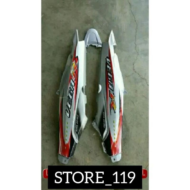 Jual BODY BELAKANG VEGA R NEW SILVER PLUS STRIPING MERAH | Shopee Indonesia