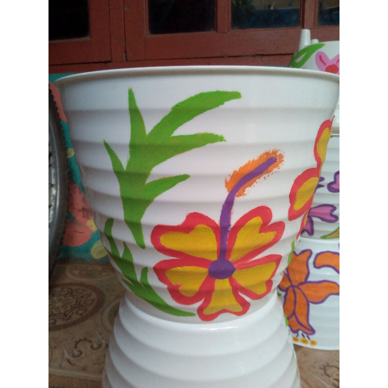 Jual POT LUKIS TAWON PUTIH YOYO D26 T20Cm | Shopee Indonesia Jual POT LUKIS TAWON PUTIH YOYO D26 T20Cm | Shopee Indonesia