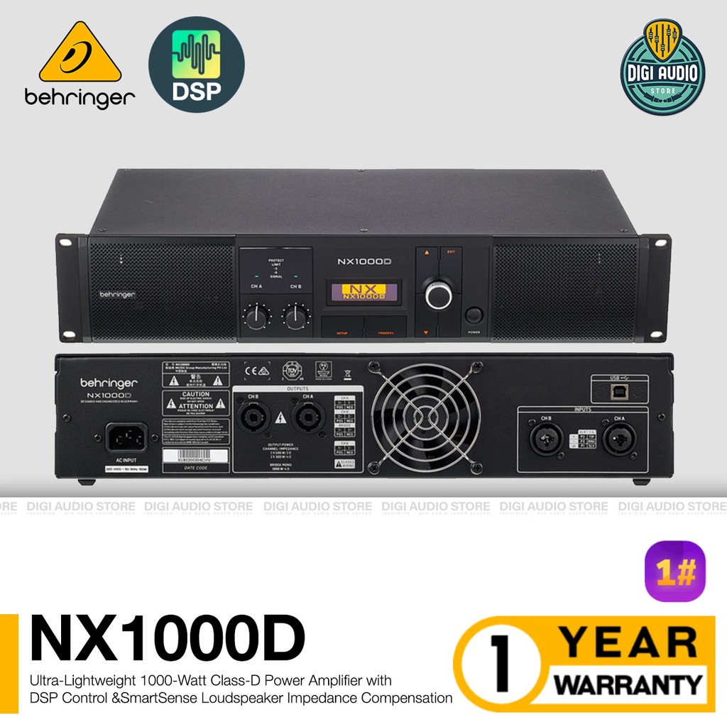 Jual Power Amplifier Speaker Pasif Behringer NX1000D Class D 1000 Watt