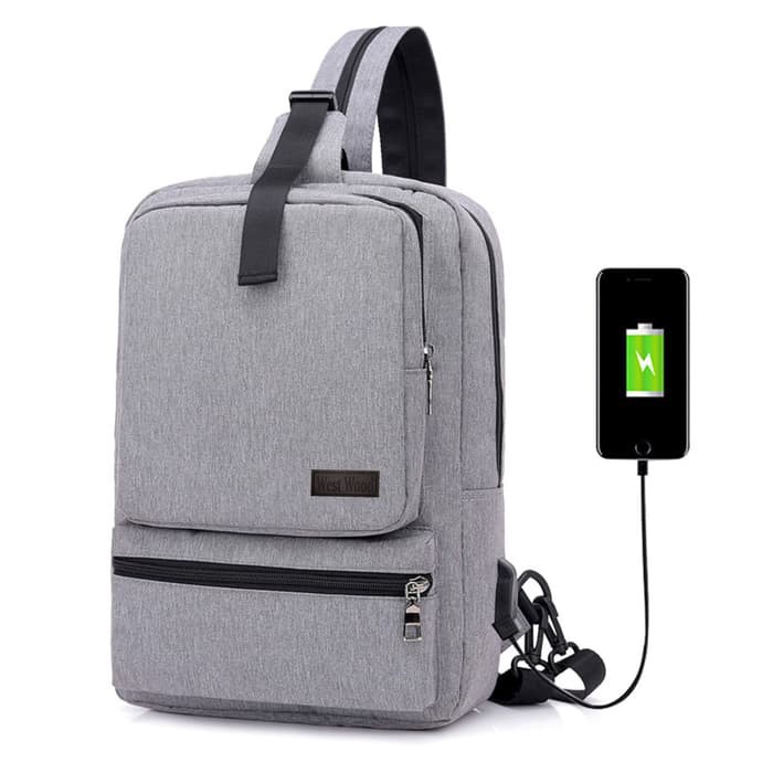 Jual Tas Wanita Multi Fungsi / Tas Ransel Usb / Tas Ransel Wanita