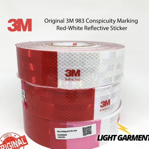 Jual Stiker 3M Original MERAH PUTIH DIAMOND Grade 983 Sticker Reflektor ...