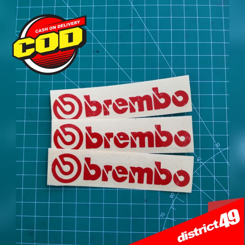 Jual Cutting Sticker Stiker Cutting Brembo Stiker Brembo Stiker