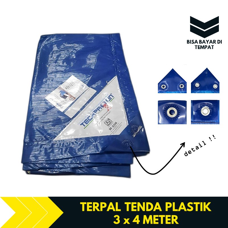 Jual Terpal Tenda Plastik Tebal A3 3x4 Meter TBA1400 | Shopee Indonesia