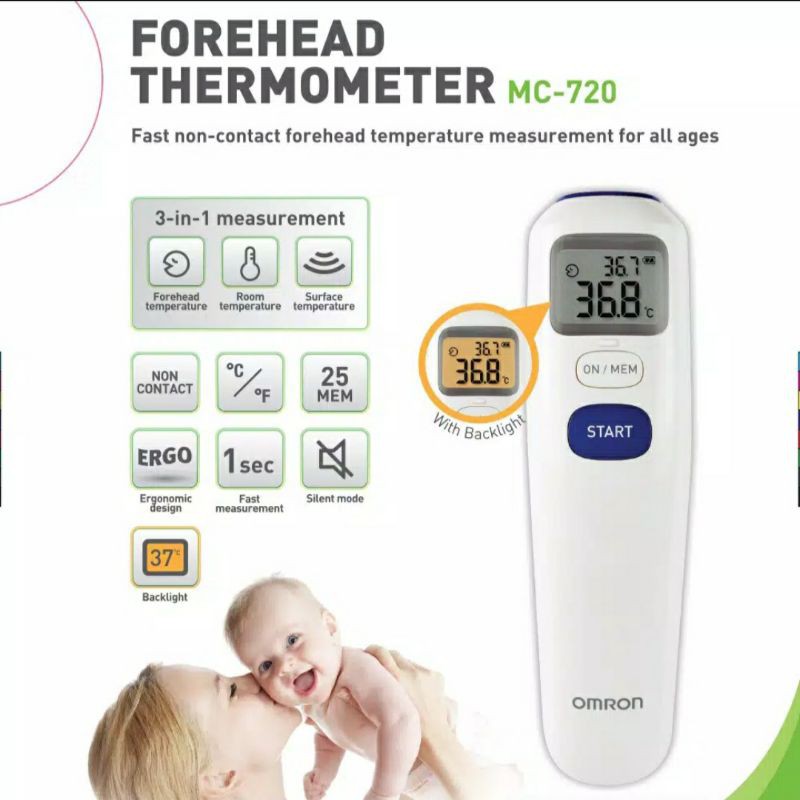 Jual Omron Termometer Dahi MC 720 | Shopee Indonesia