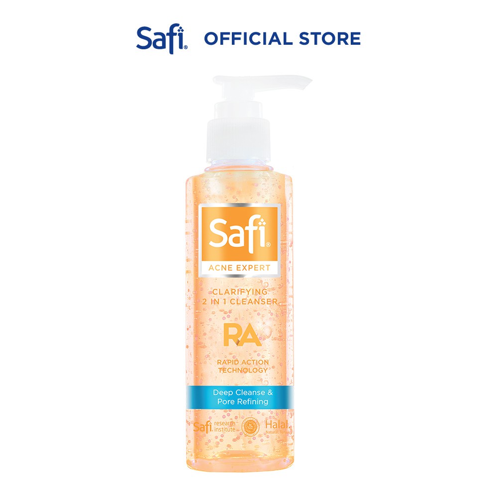 Safi 2 in 1 cleanser and toner oil deals control and acne