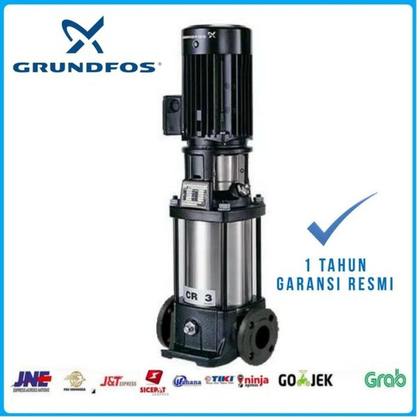 Jual Mesin Pompa Air Grundfos CR3-17 Vertical Multistage Grundfos Pump ...