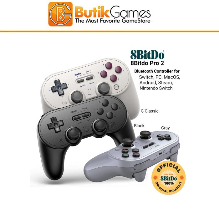 Jual 8Bitdo Pro 2 Bluetooth Wireless Gamepad Controller | Shopee Indonesia