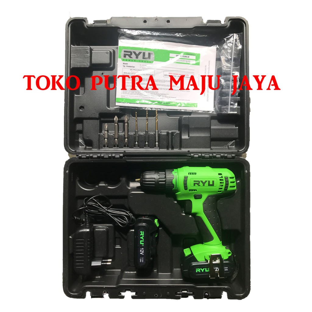 Jual Mesin Cordless Impact Drill Ryu Rcd V Mesin Bor Batre Baterai Ryu Shopee Indonesia