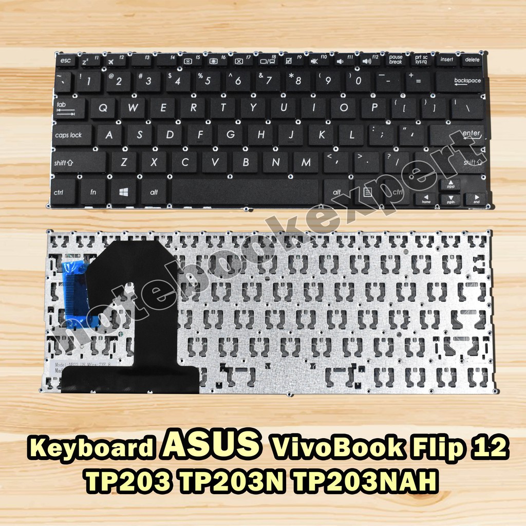 Jual Keyboard Asus VivoBook Flip 12 TP203 TP203N TP203NAH - Black ...