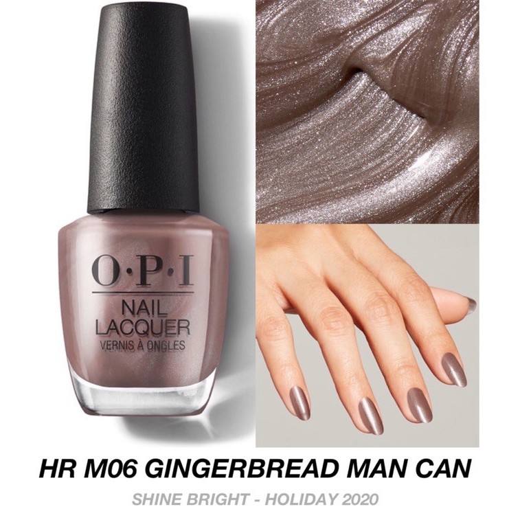 Jual OPI HR M06 - Gingerbread Man Can (SHINE BRIGHT 2020) | Shopee ...