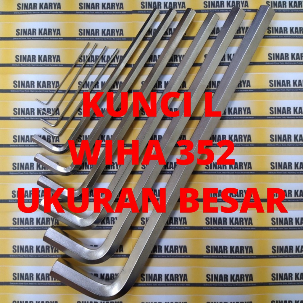 Jual Kunci L BESAR WIHA 352 Hex Key Long ORIGINAL GERMANY Panjang ...