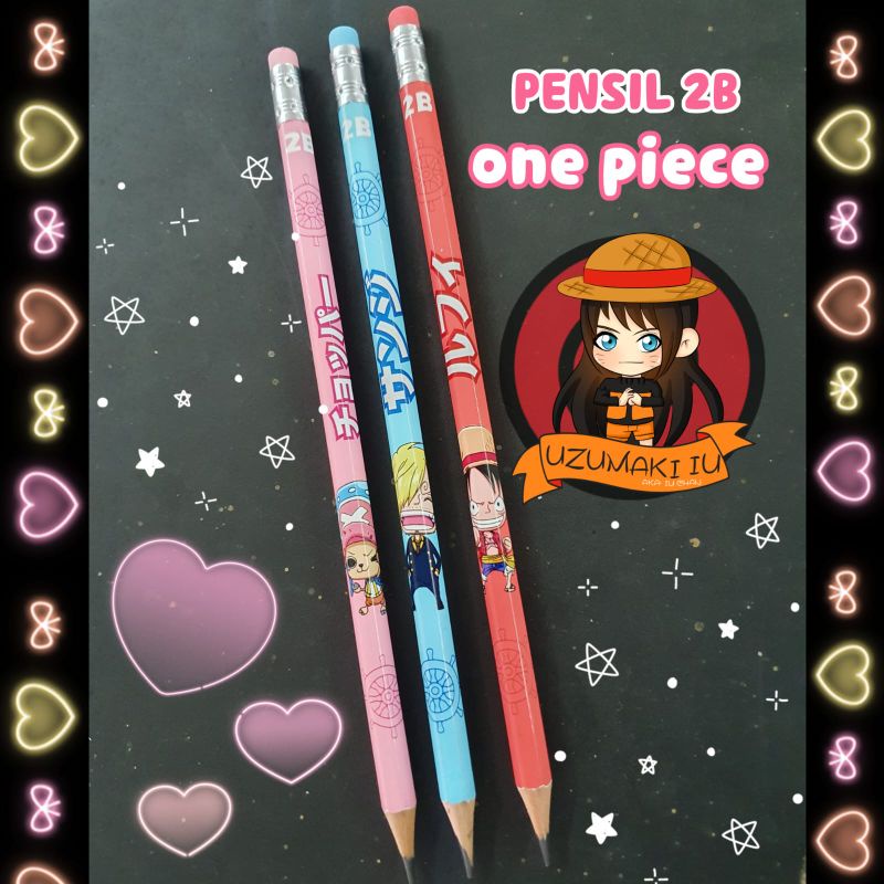 Jual pensil 2B anime one piece | Shopee Indonesia