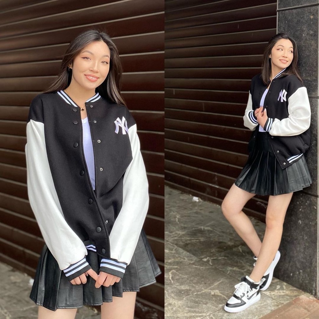 Inspirasi Outfit on X: Jaket varsity baseball korean — a thread   / X