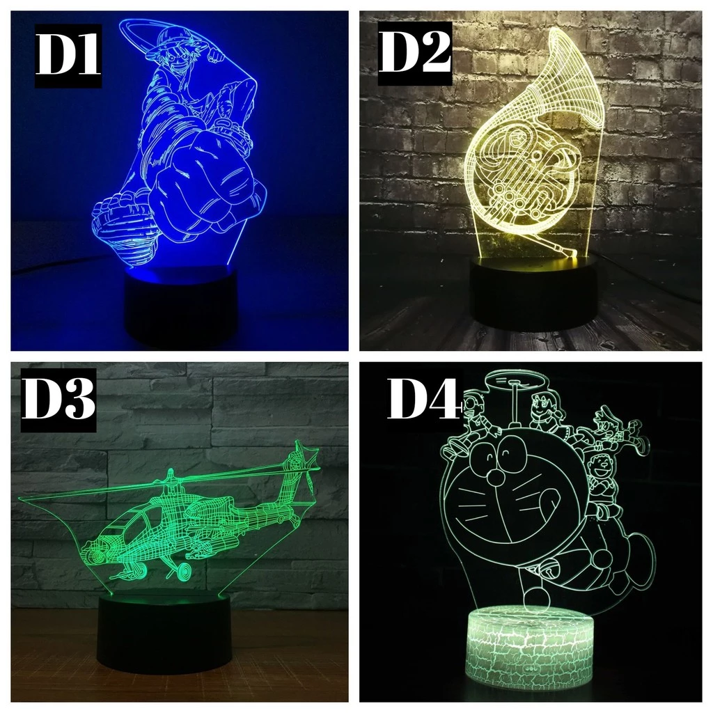 LAMPU HIAS LED 3D / Lampu Tidur Hias Dimensi Part 4 | AutoStock