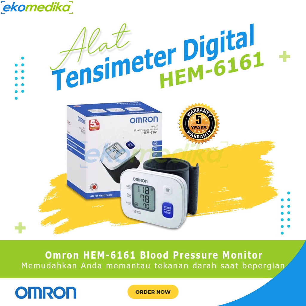 Jual Tensimeter OMRON HEM 6161 Tensi Digital Pergelangan Tangan Alat ...