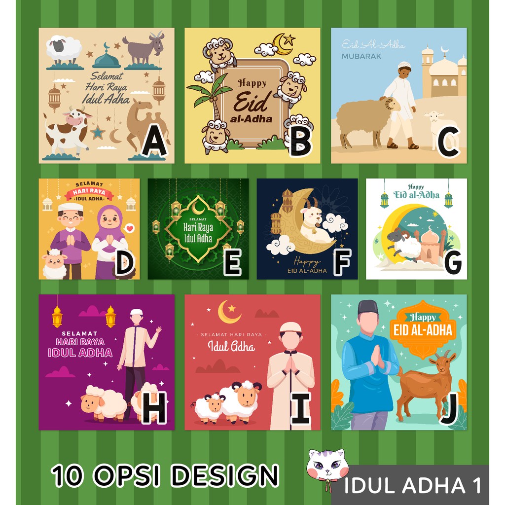 Jual STICKER ucapan greeting card / label parsel IDUL ADHA (min.10pcs ...