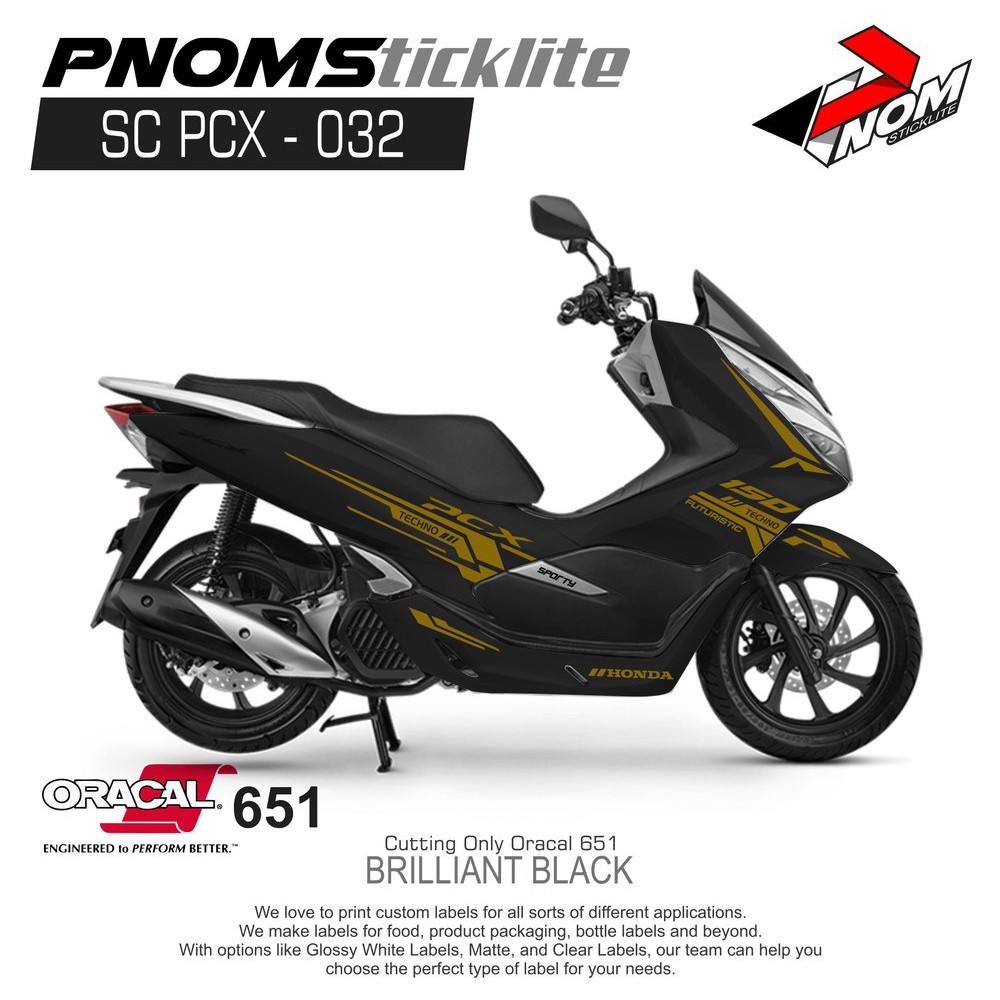 Jual Cutting Sticker PCX Gold Edition Racing | Shopee Indonesia