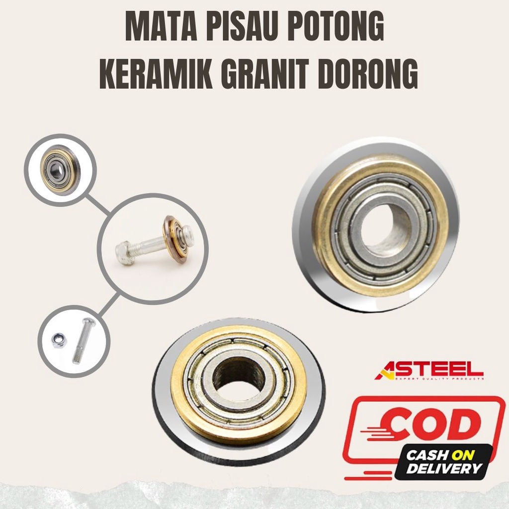 Jual Asteel Mata Pisau Potong Keramik Granit Dorong Bearing Tile Cutter Blade Shopee Indonesia