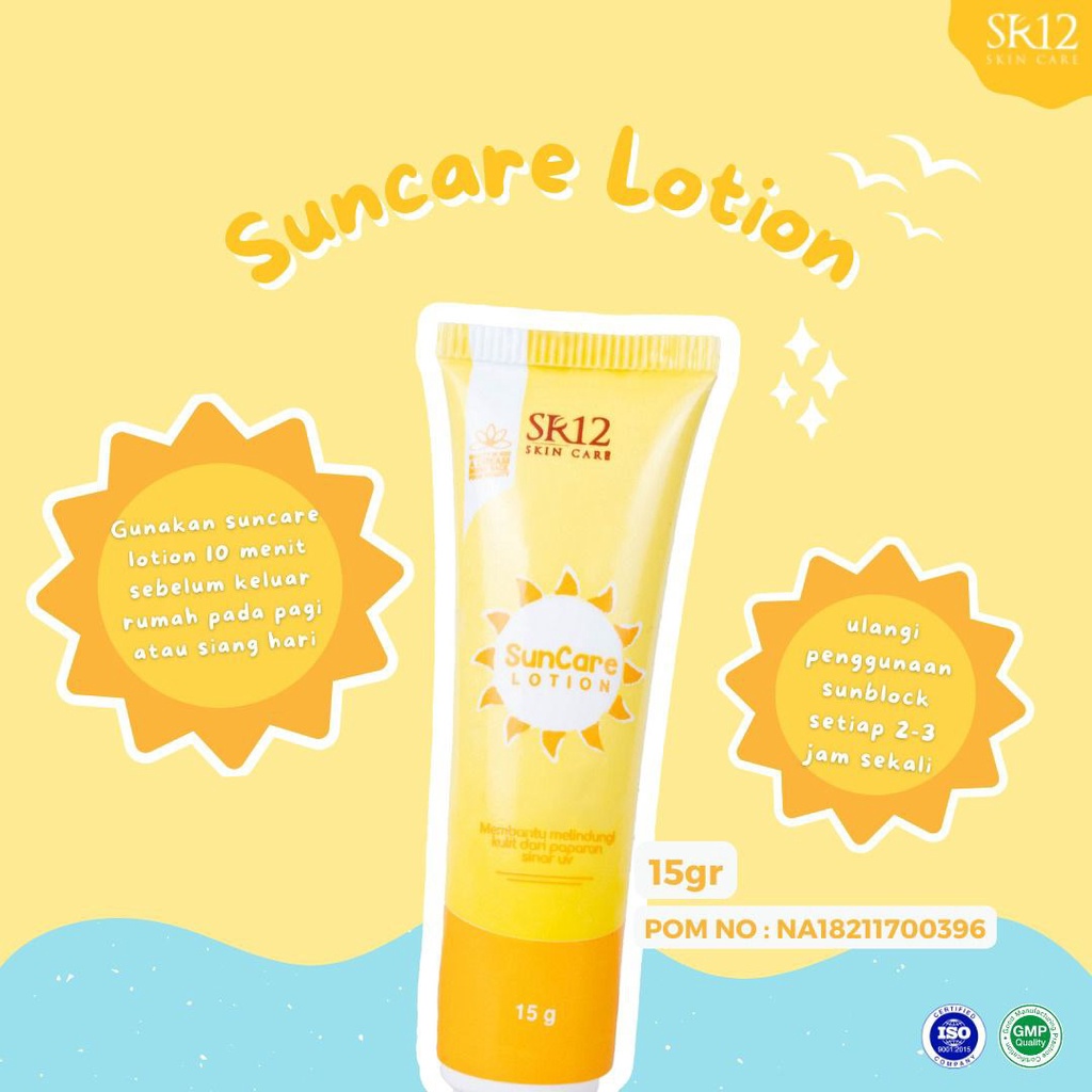 Jual Suncare Sr12 Melindungi Kulit Wajah Dari Paparan Sinar Matahari Sunblock Spf 25 Shopee 8417