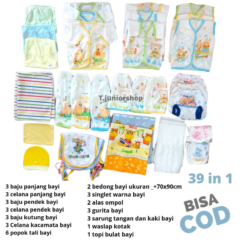 Jual PAKET PERLENGKAPAN BAJU BAYI BARU LAHIR/paket Baju Bayi Newborn ...