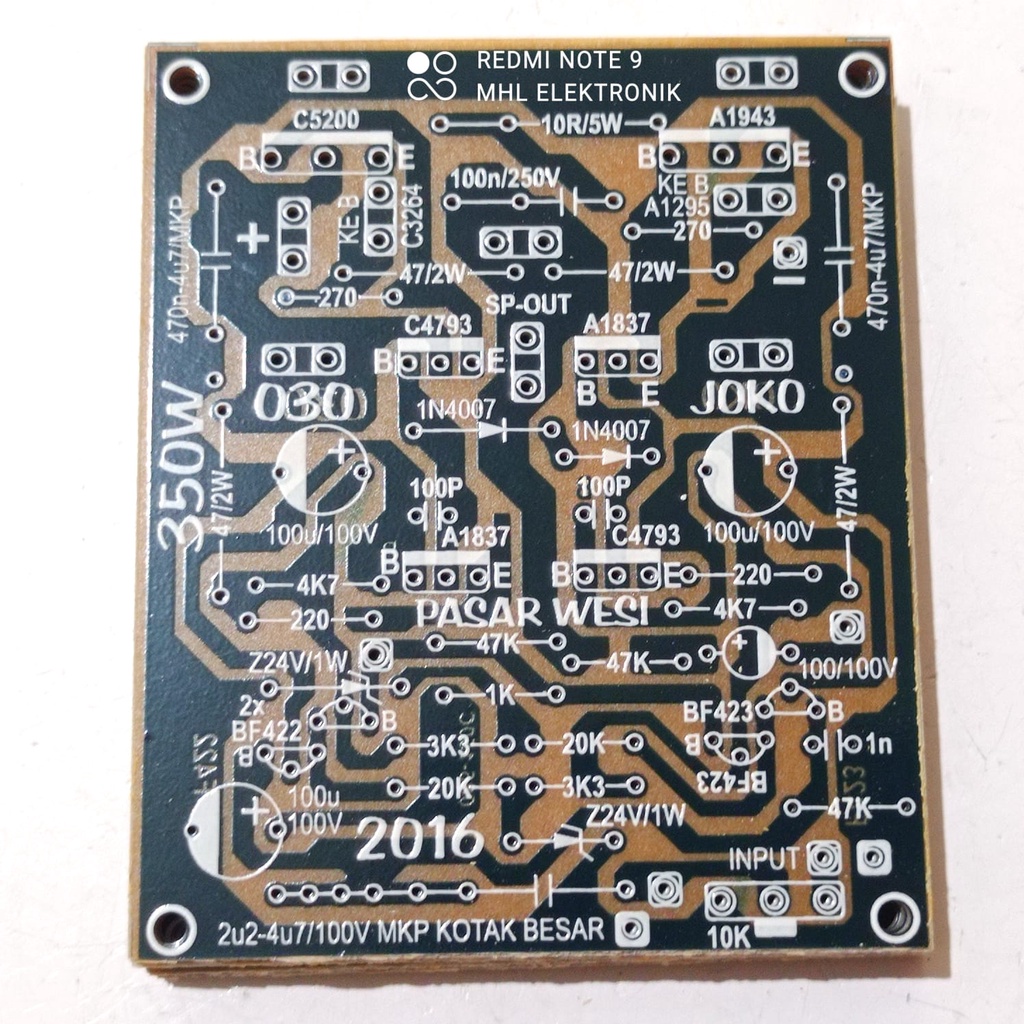 Jual PCB Power Amplifier 350 Watt Tipe 030 PASAR WESI | Shopee Indonesia