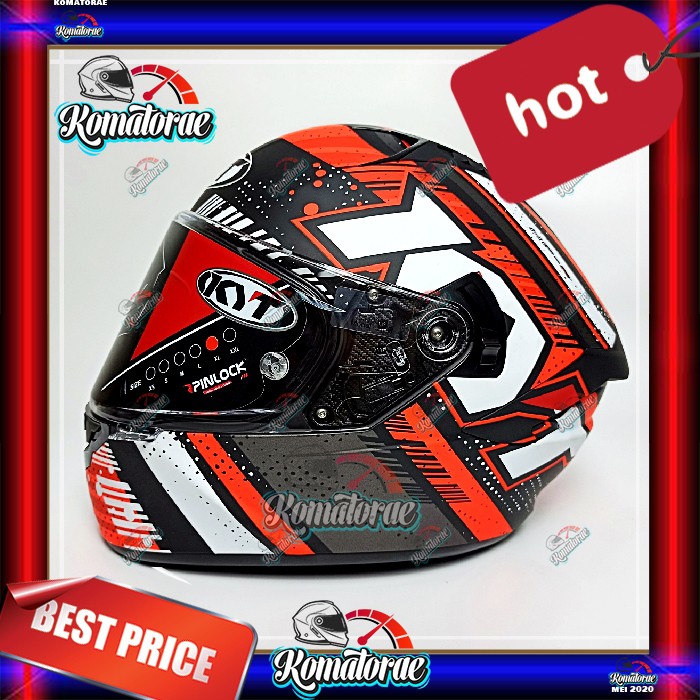 Jual Helm Kyt Casco Nf R Energy Anthracite Red Matt Double Visor Full Face Nfr Special Edition