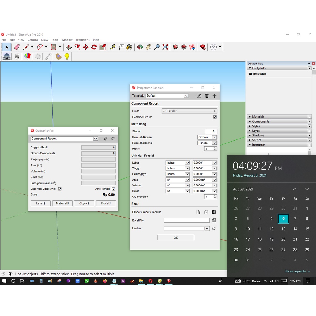 Jual Quantifier Pro Plugins untuk Sketchup 2019 | Shopee Indonesia