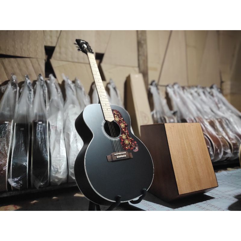 Jual Gitar Akustik Tipe Highclass Body Super Tebal | Shopee Indonesia
