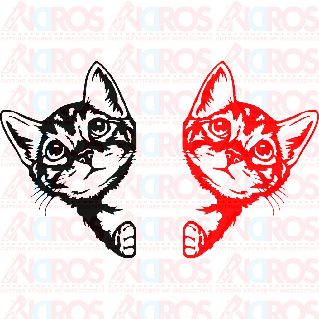 Jual Cutting stiker intip kucing | Shopee Indonesia