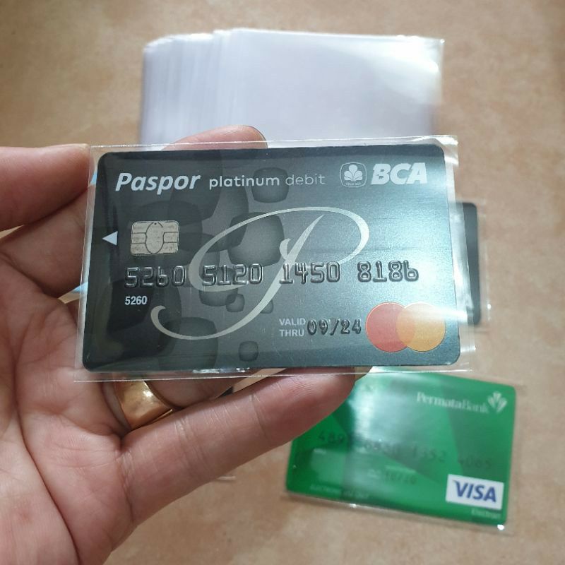 Jual COD - MJ77 - PLASTIK MIKA PELINDUNG KARTU ATM ETOLL | Shopee Indonesia