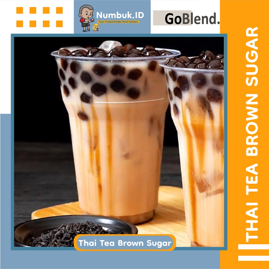 Jual Bubuk Minuman Rasa Thai Tea Brown Sugar/Thai Tea Brown Sugar ...