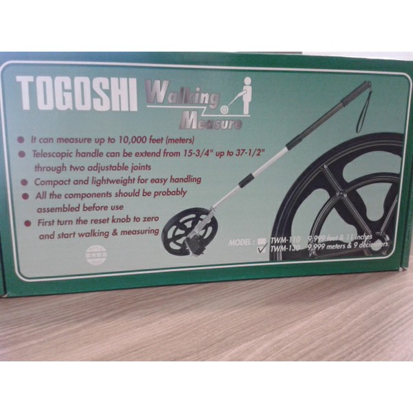 Jual Meteran Dorong Togoshi / Roda Dorong / Togoshi Measuring Wheel ...