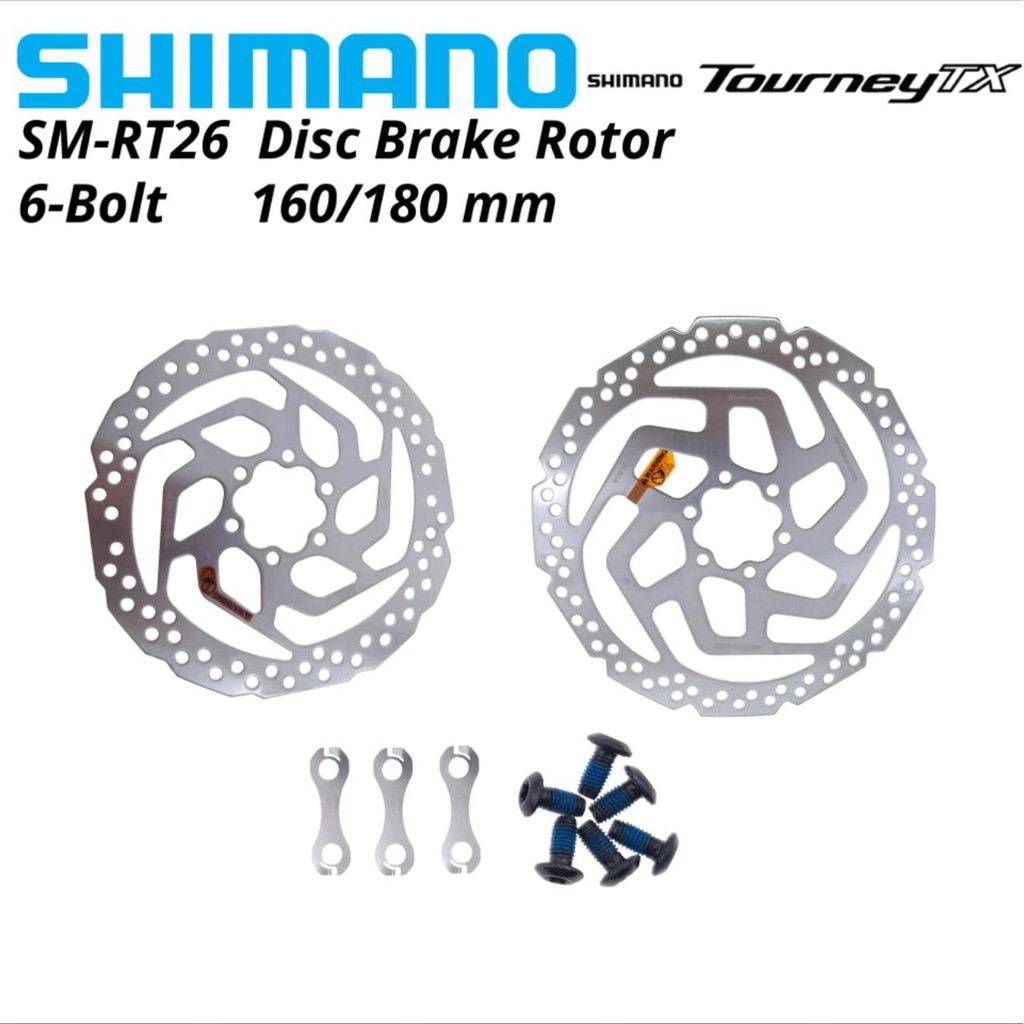 Jual Rotor SHIMANO SM-RT26 160mm 6 Bolt Rotor Disc Brake Piringan ...