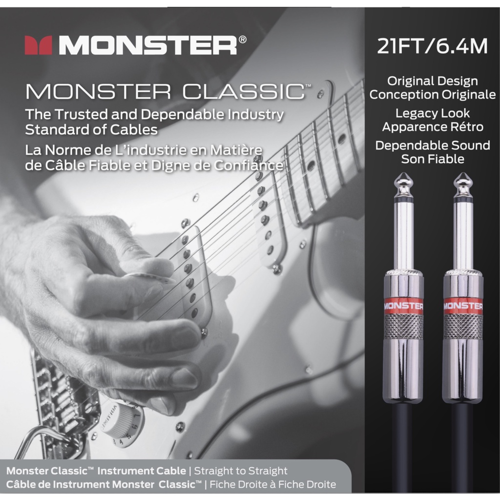 Jual Monster® Prolink Monster Classic™ Instrument Cable 21 ft Straight ...